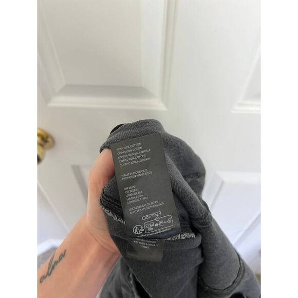 Free People High Roller Black Barrel Leg Carpenter Oversized Overalls - Picture 9 of 10